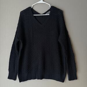 Vince‎ sz M Black wool sweater